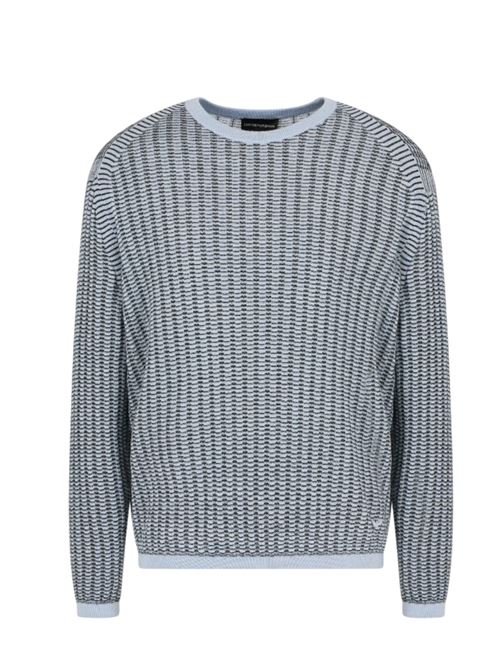 ASV wave pattern lyocell blend sweater Emporio Armani | EM000895 AF14229.F9030